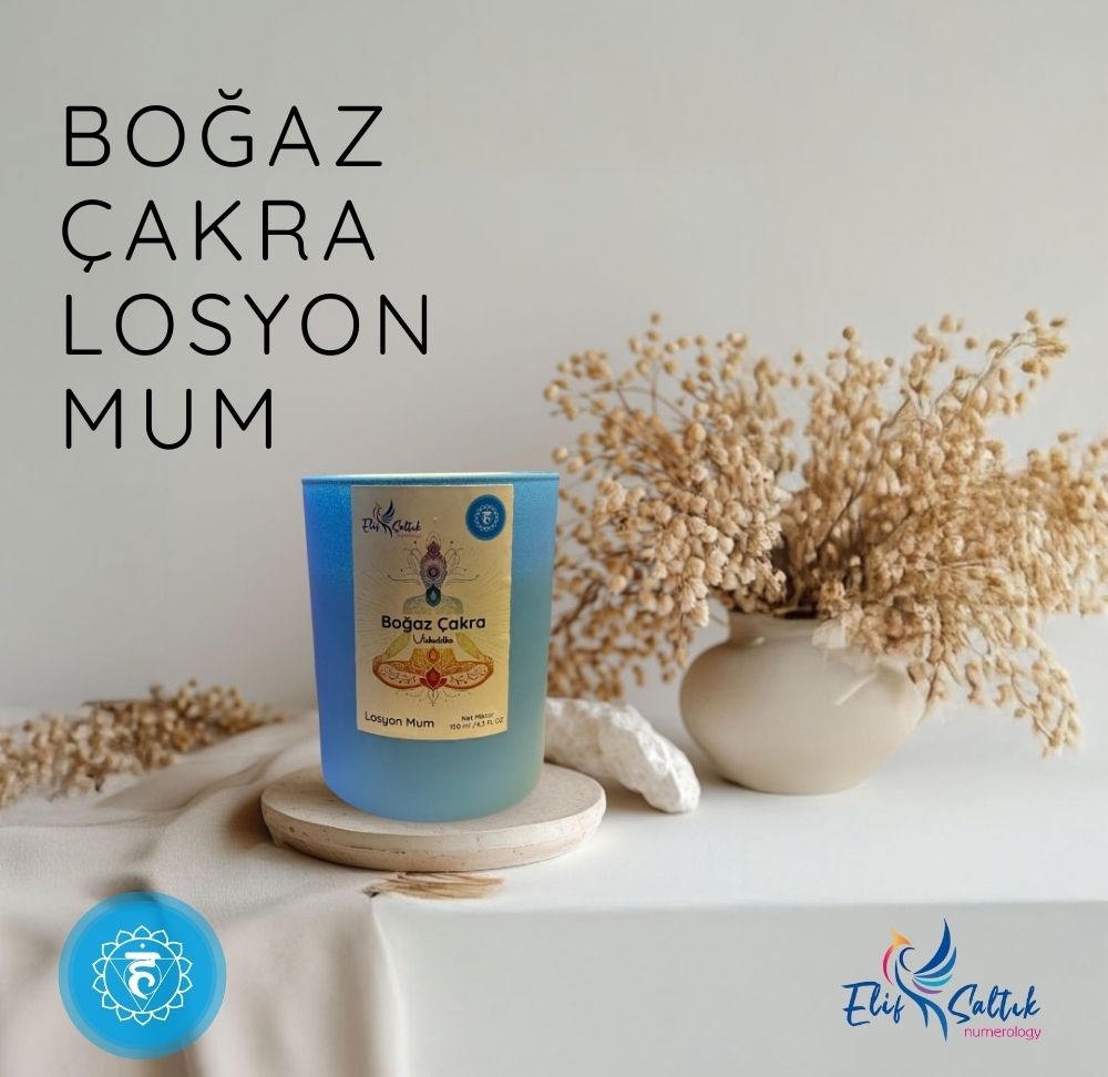 Boğaz Çakrası Losyon Mum