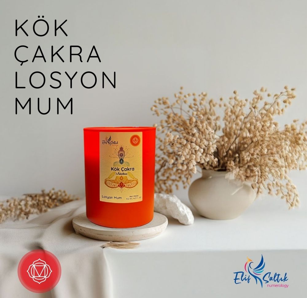 Kök Çakra Losyon Mum