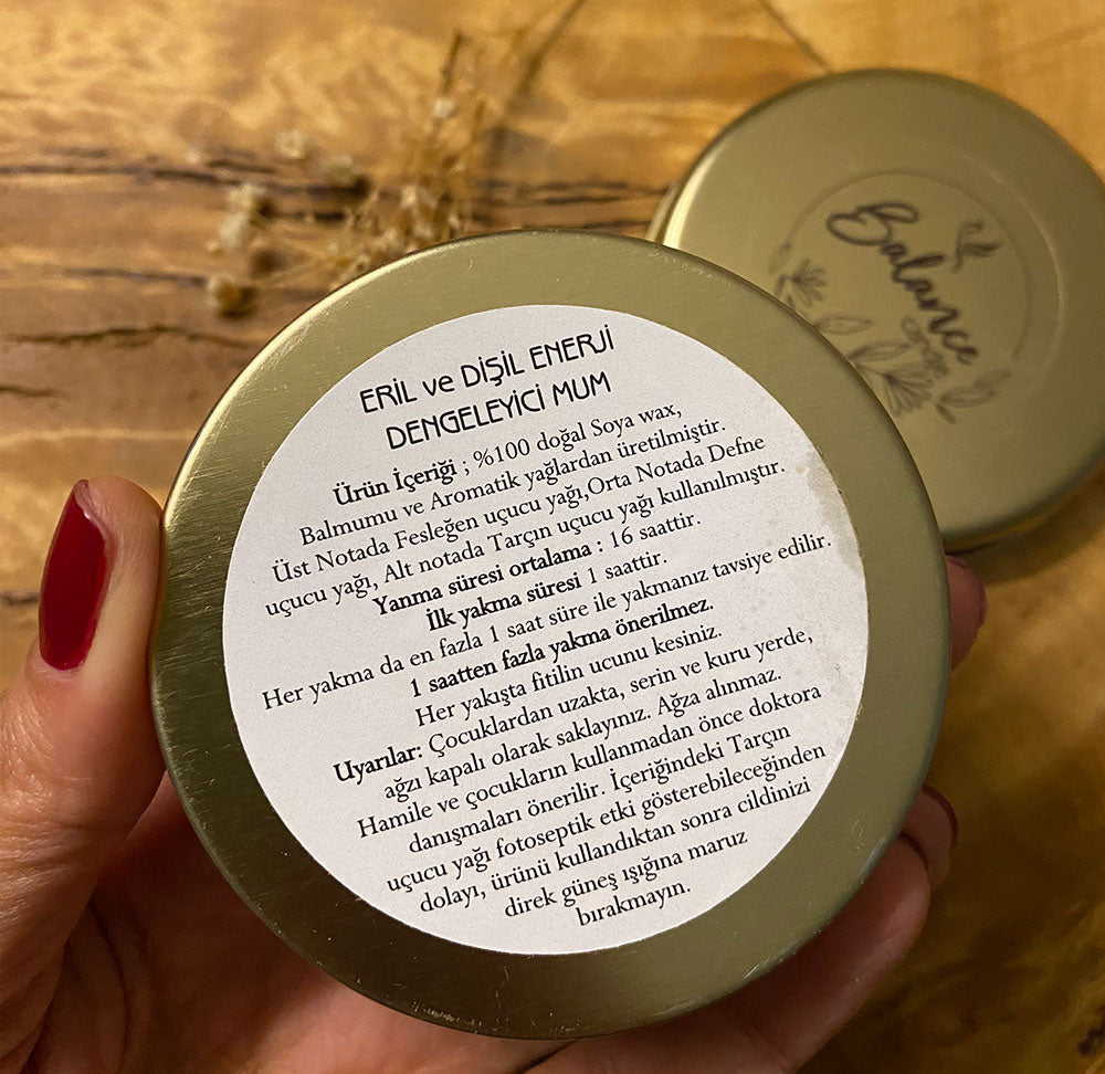 Eril Dişil Dengeleyici Aromaterapi Mum - Balance