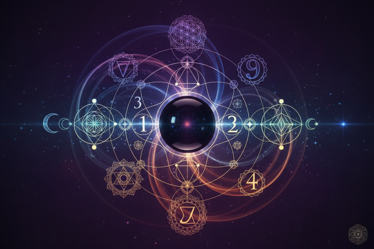 Numeroloji Analizi için sadece görsel oluştur, başlık olmasın